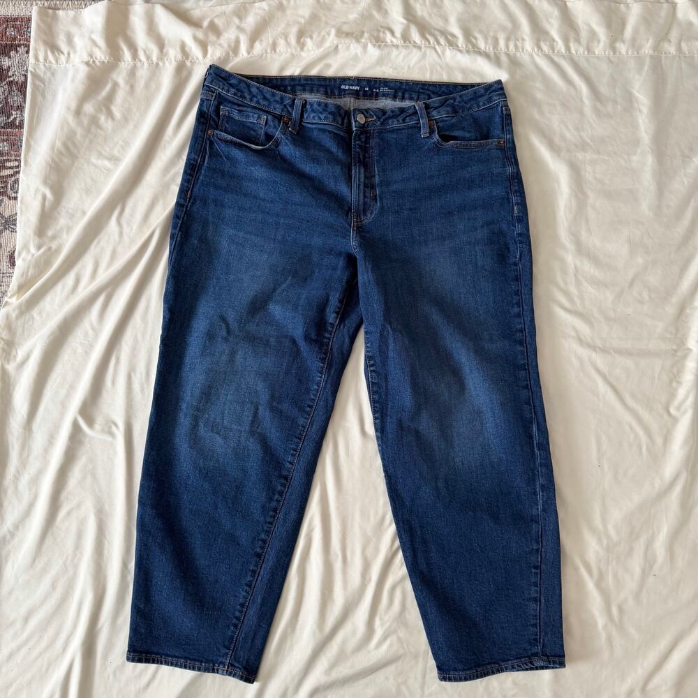 Old Navy Dark Wash Straight Leg Jeans Plus Size 20